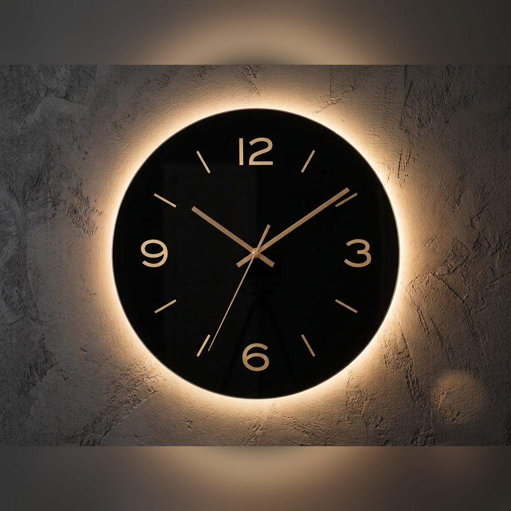 Aurora Backlit Wall Clock