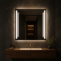 LEO Backlit LED Bathroom Mirror – Warm 3000K, CRI 90