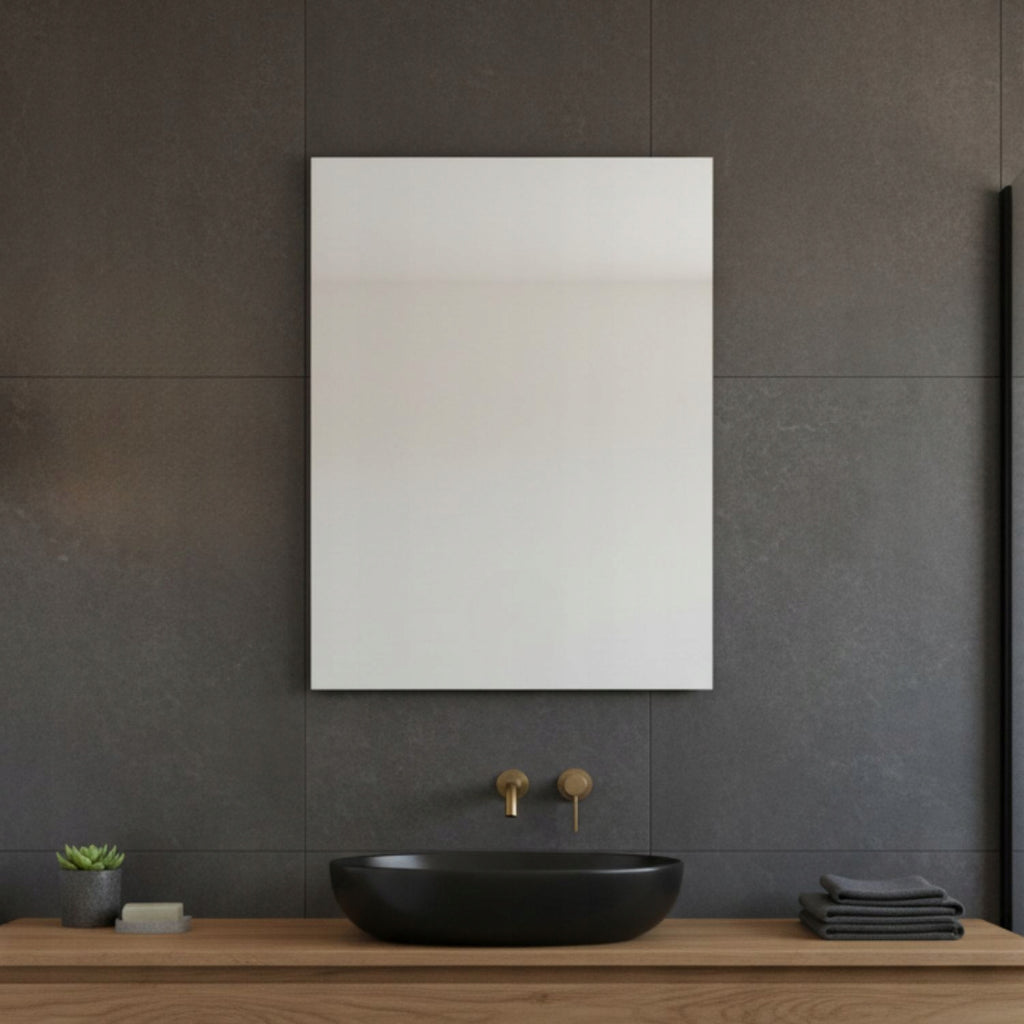Frameless Bathroom Mirror with Polished Edges – 4 mm Wall Mirror