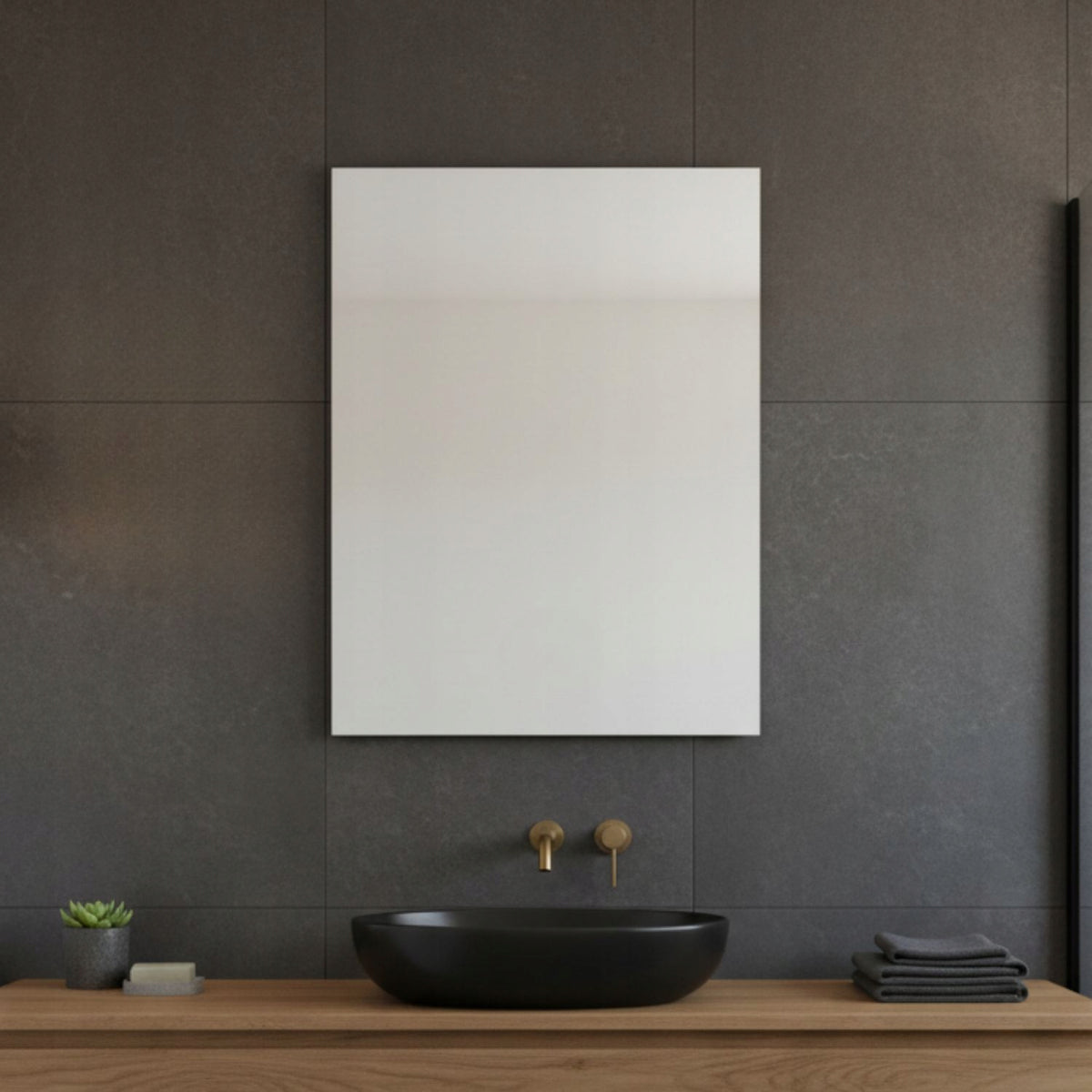 Frameless Bathroom Mirror with Polished Edges – 4 mm Wall Mirror