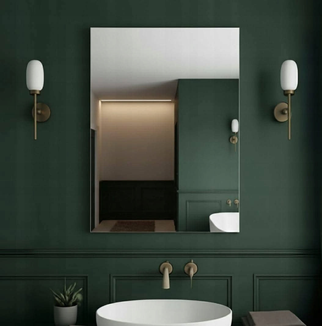 Frameless Bathroom Mirror with Polished Edges – 4 mm Wall Mirror