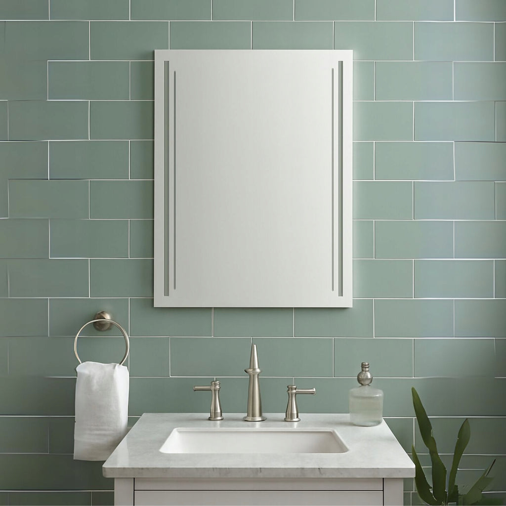 LEO Backlit LED Bathroom Mirror – Warm 3000K, CRI 90